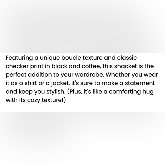 NWT Hem & Thread Cream and Brown Teddy Jacket Size Medium - Picture 12 of 12